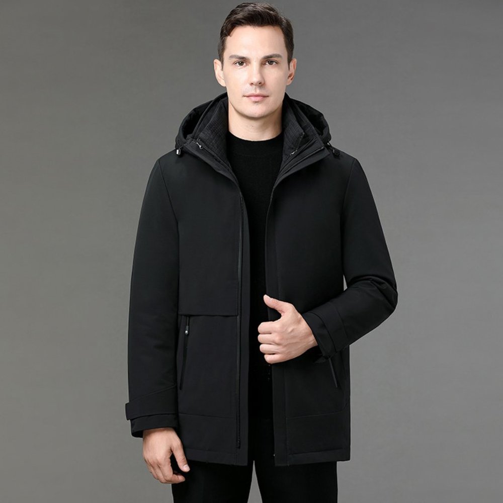 Luxury Light - Men's Casual Warm White Goose Down Jacket